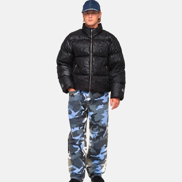 Stussy DOWN PUFFER WRINKLED NYLON size Large NWOT - Picture 6 of 16